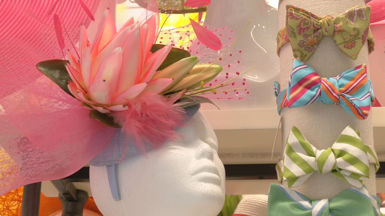 Derby hats and fascinators at Mat Hatter 502 in Louisville
